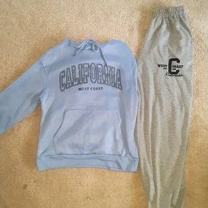 Womens hoodie and pants set